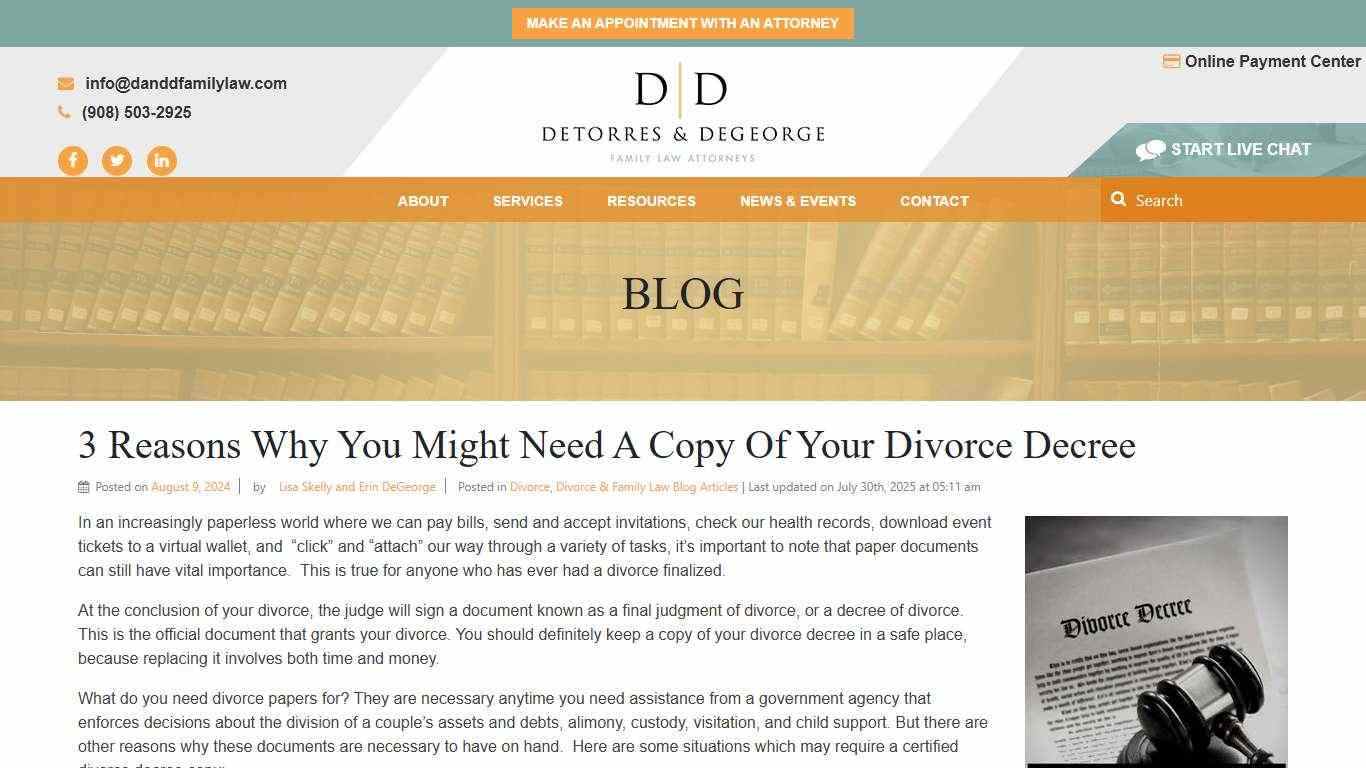 3 Reasons Why You Might Need A Copy Of Your Divorce Decree