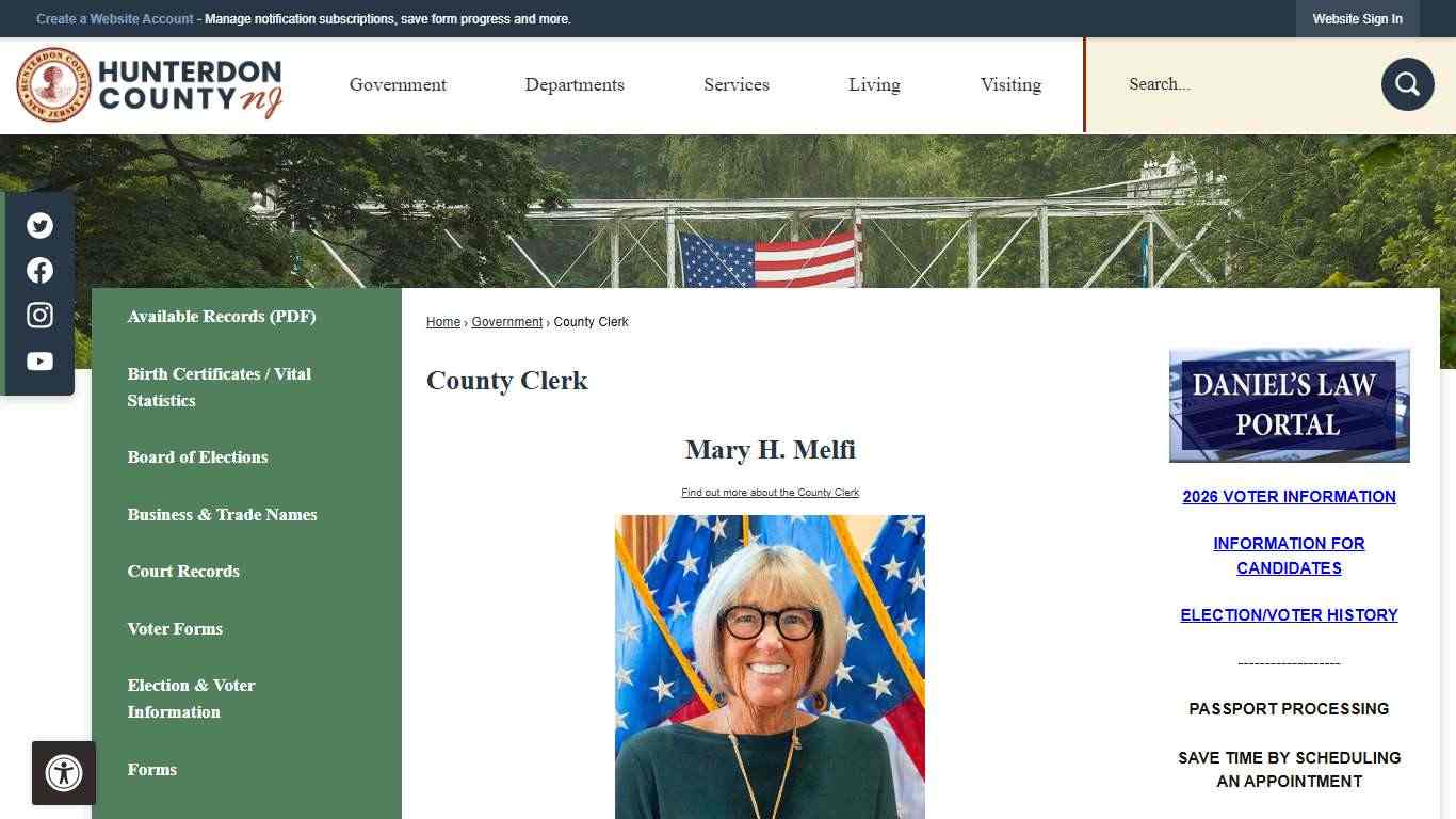 County Clerk | Hunterdon County, NJ