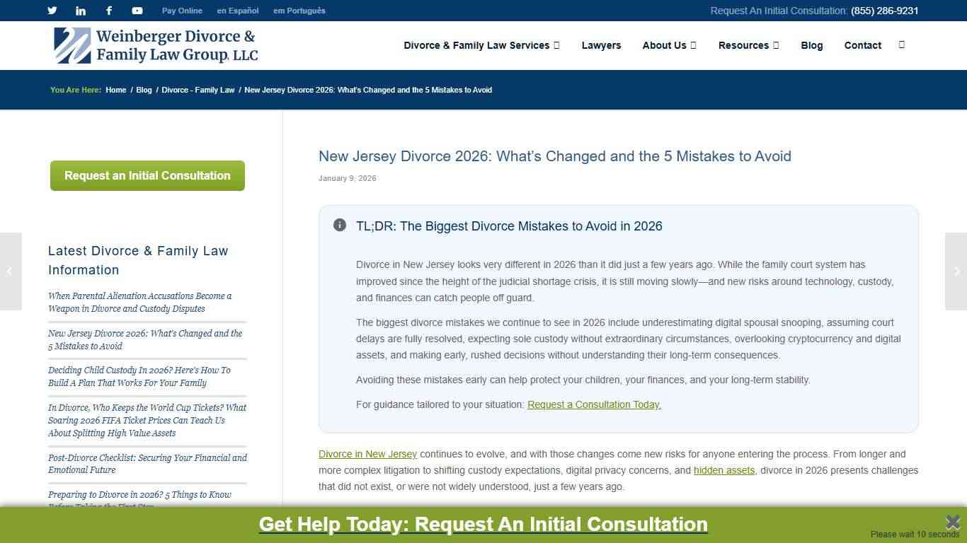 New Jersey Divorce 2026: What’s Changed and the 5 Mistakes to Avoid - Latest Divorce Child Custody Family Law